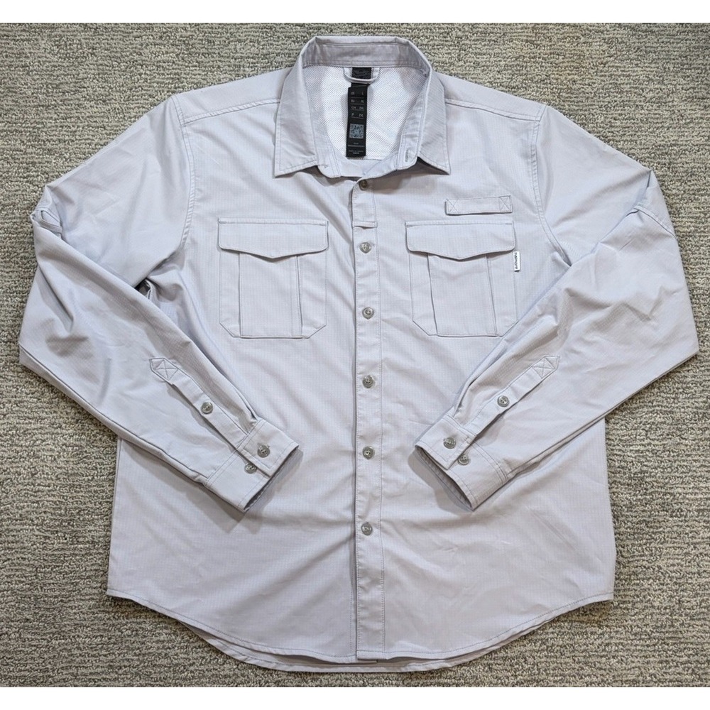 Haimont Men's Large Sun Protection Shirt Long‎ Sleeve Hiking Fishing Travel L